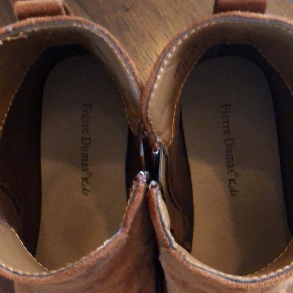 Girls brown short booties - Picture 3 of 3